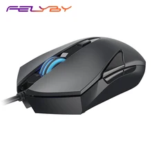 FELYBY LM113 портативная Мобильная оптическая проводная мышь с usb-приемником 3000 dpi 4 регулируемых уровня 6 кнопок для ноутбука и компьютера
