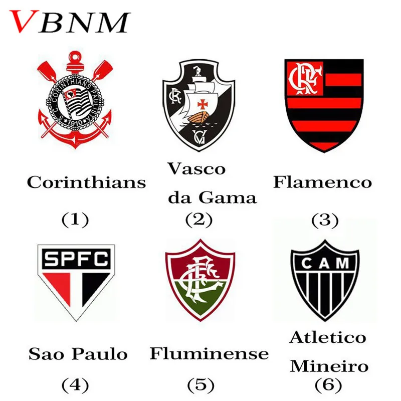 Aliexpress.com : Buy VBNM Brazil Football Club Badge Sport