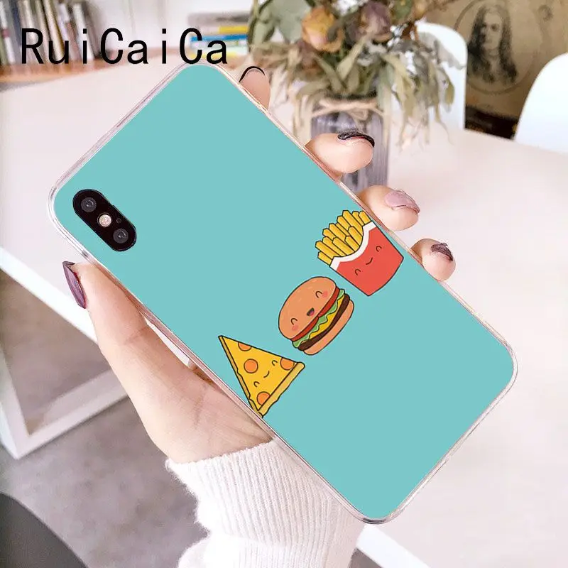 Cute food french fries burger pizza