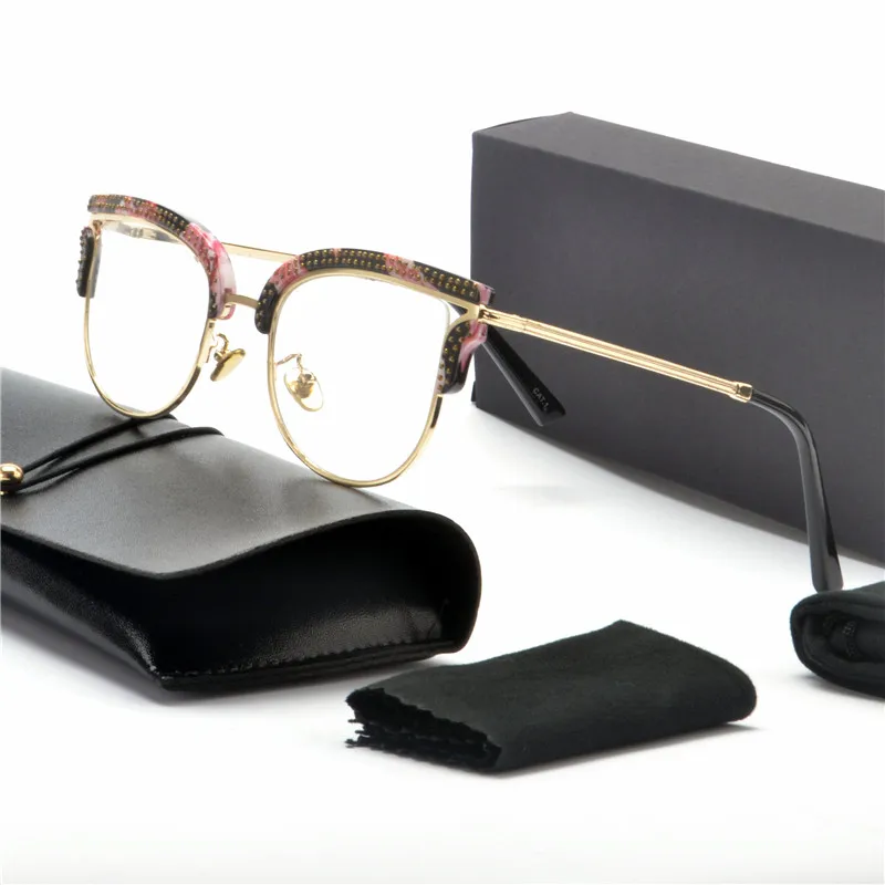 

MINCL/ Optical glasses Frame Women Computer Eye Glasses Frame For Women's Transparent Clear Lens Female Eyeglasses NX
