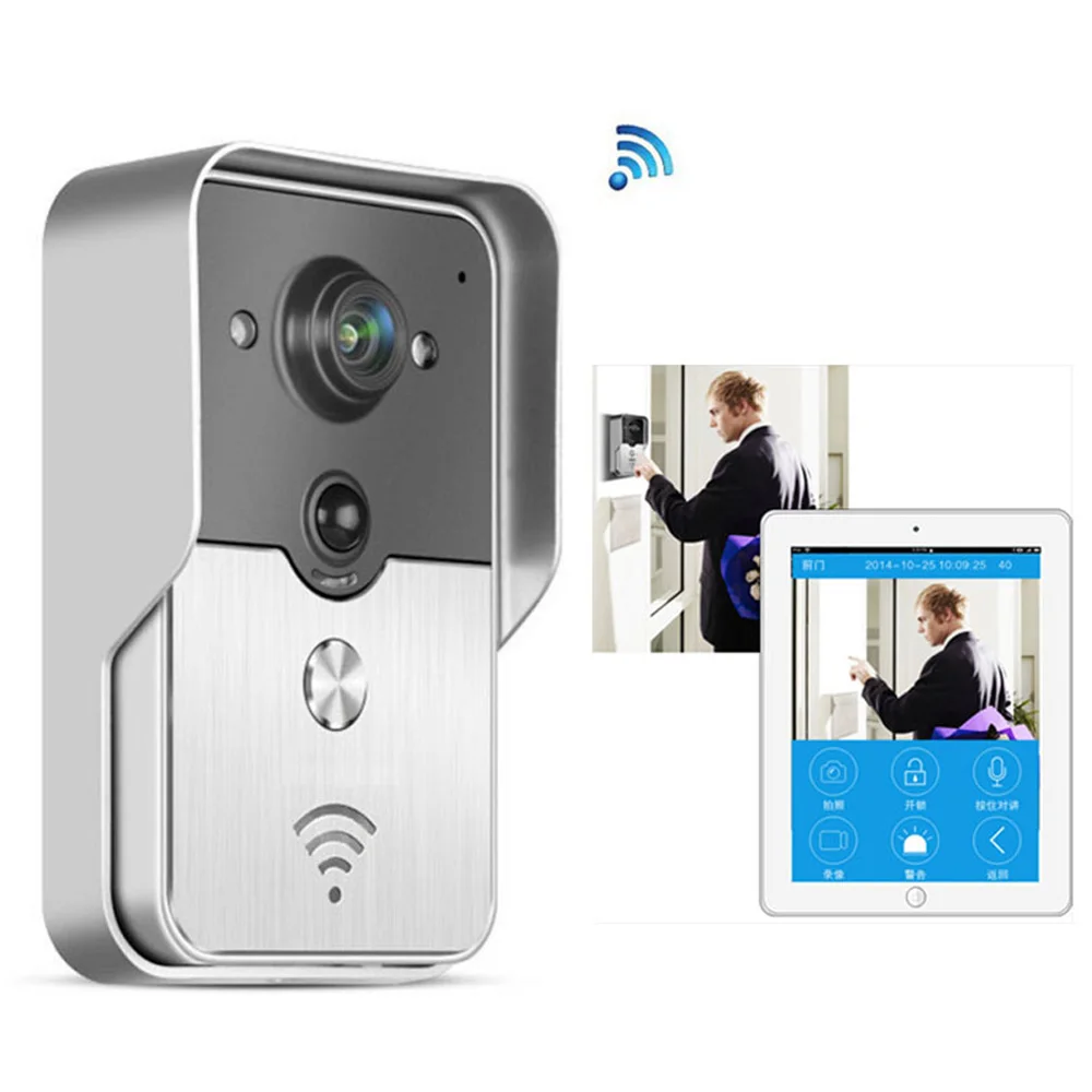 Беспроводной ip видеодомофон 720 P умный Wi Fi видео дверной телефон звонок wifi Звонок