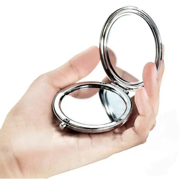 

10pcs Portable Pocket Watches Makeup Mirror Mini Ladies Girl Cosmetic Mirror Fashion Double-Side Folde Compact Mirrors