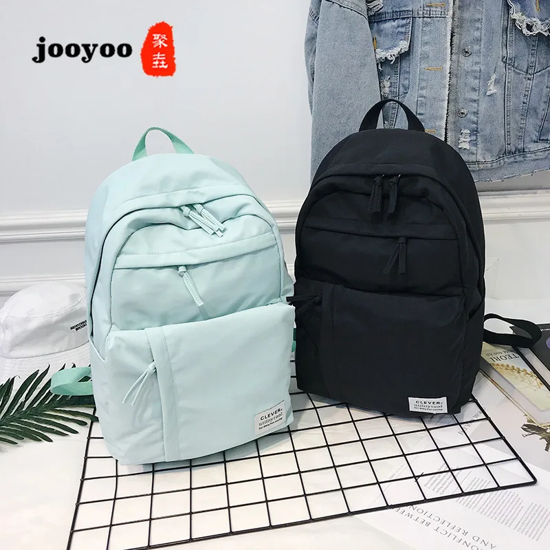 

New Large Capacity Tide Backpack Female College Wild Backpack Junior High School College Student Bag jooyoo
