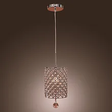 Современный светильник хрустальный подвесной светильник лампы в цилиндре стиль, блеск e Pendentes