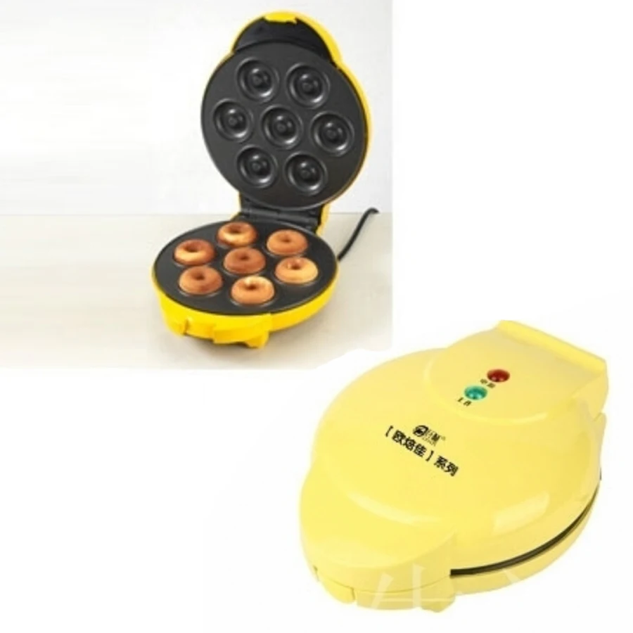 1 шт. FS-508N 750 Вт две стороны нагрева полностью автоматический Электрический пончик создатель яйцо торта мяч плесень машины