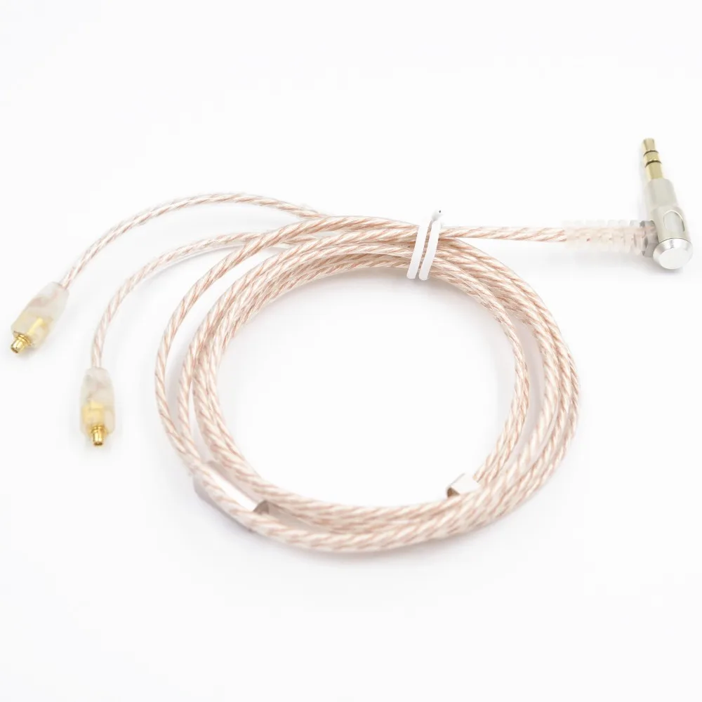 

AK 2016 New Hand-Made Silver Copper Composite Upgrade Headphone Cable For Shure SE535 SE846 UE900 DQSM LZ A3 LZ A4 Shockwave III