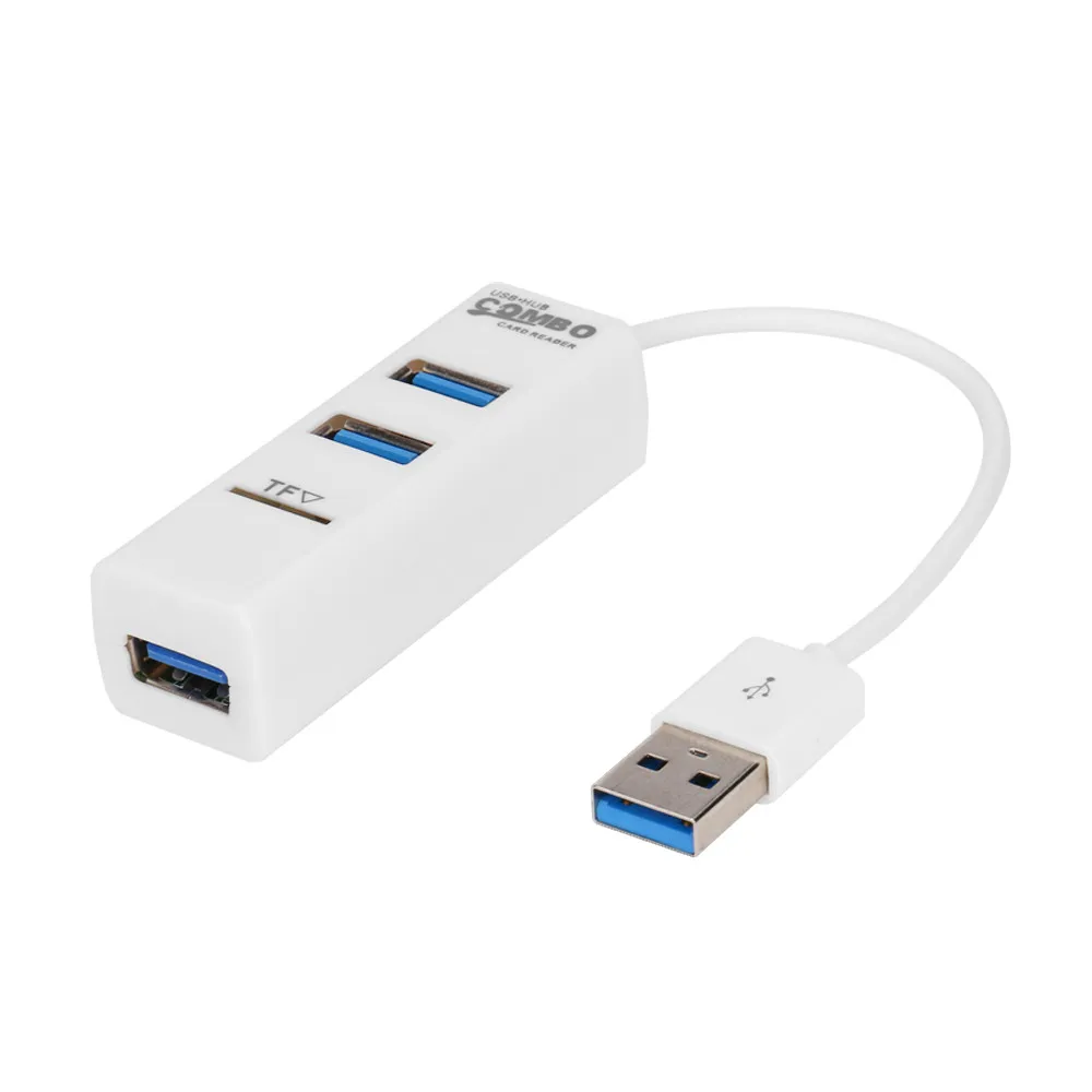 Новинка 2 в 1 комбинированный 3 портовый КОНЦЕНТРАТОР USB 0 разветвитель кардридер с