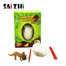 Saizhi динозавр Fossil Archeology копать творческий DIY Раннее детство родителей Детские модели игрушки для научного эксперимента
