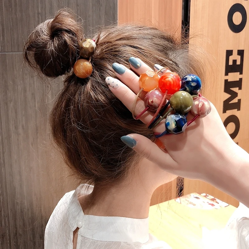 

1 PCS 2019 New Arrived Fashion Design Simple Hair Rope, Multicolor Hair band Bungee Cord Headbands For Women Girl's Gift