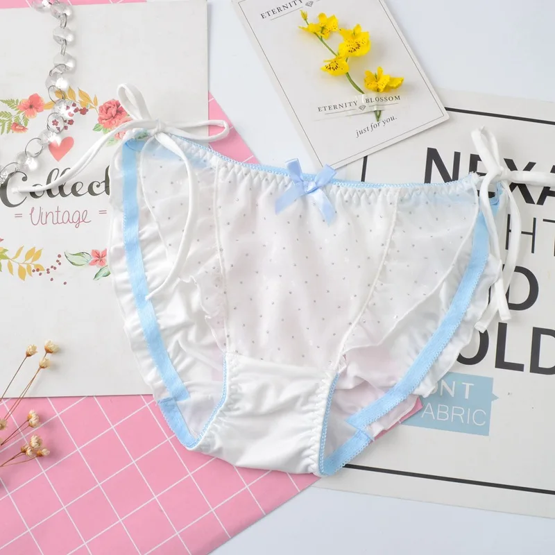 SP & городская японская девушка милые трусики с бантиком женщины рюшами в горошек