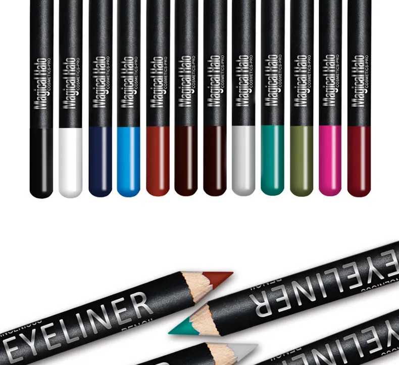 12ColorsSet Waterproof Eye Liner Pencil Brand New Professional Long Lasting Eyeliner Eye Shadow Makeup Beauty Pen Tools (9)