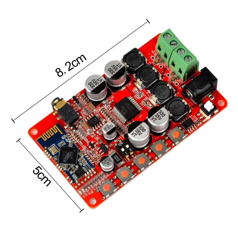 TDA7492P стерео усилитель доска 2x25 Вт двухканальный Беспроводной Bluetooth 4,0 аудио приемник Цифровой усилитель доска с 3,5 мм разъем