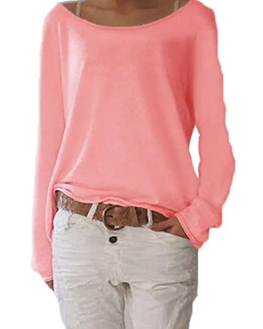

Plus Size S-3XL 7 colors Solid T shirt Women Long sleeves O neck t-shirt Casual tops Basic Tee 2018 Spring Tops