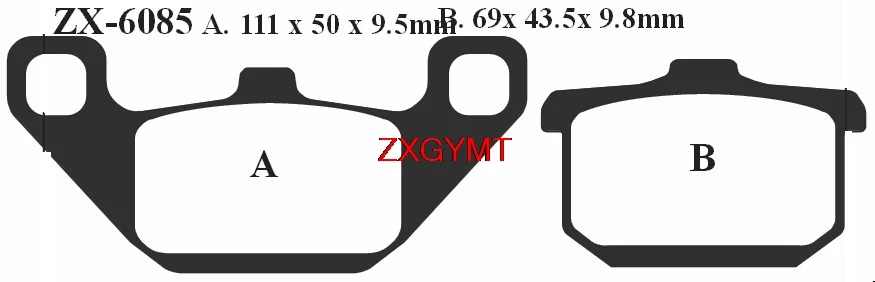 Полу мет тормозная колодка набор ПОДХОДИТ KAWASAKI GPZ 250 GPZ250 1983 1985 Передняя Задняя