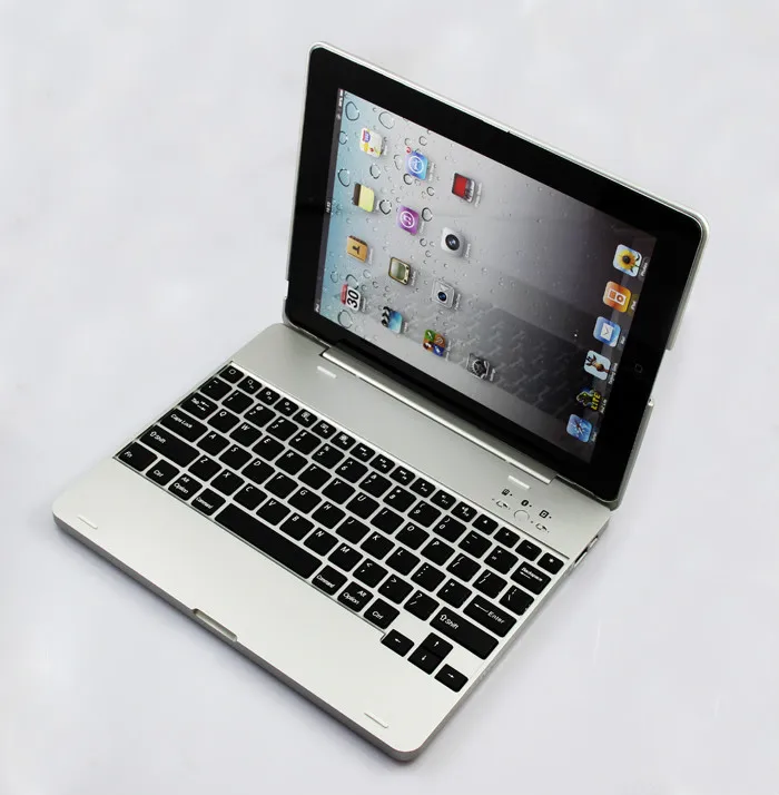 

For Apple iPad 4 Woreless bluetooth Case Full Body Cover Aluminium Bluetooth Keyboard Build-in 4000mah For Apple iPad 2 3 4+ Pen