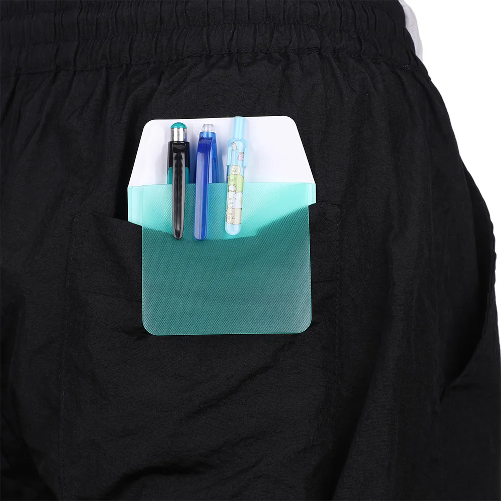 Pen Leaks Pocket Protector 1/3Pcs 15.6x8.5cm Leak-Proof PVC Pen Pouch Bag For Hospital Office