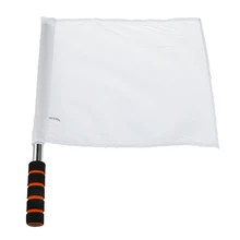 Sport Linesman White Flags Soccer Referee Flag Fair Play Sports Match Flags White Track and Field Flags
