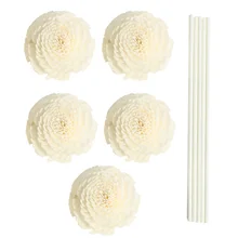 5 шт. украшение масло практичный Профессиональный отель диффузор палочки Арома эфирные дома ротанга Рид ванные комнаты Цветочная головка