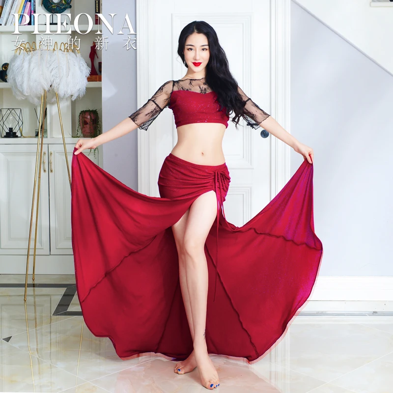 

2019 new belly dance clothes woman bellydancing long skirt suits Belly Dance Costume For Women Sexy Belly Dancing X128