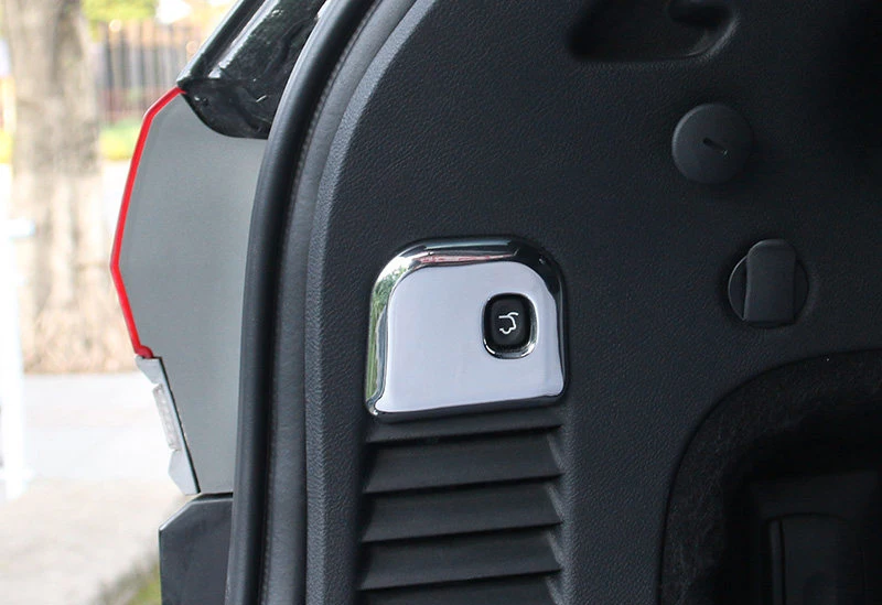 Аксессуары для стайлинга автомобилей внутренняя Нижняя отделка багажного отделения переключатель кнопка Крышка отделка 1 шт. хром для Jeep Grand Cherokee 2011