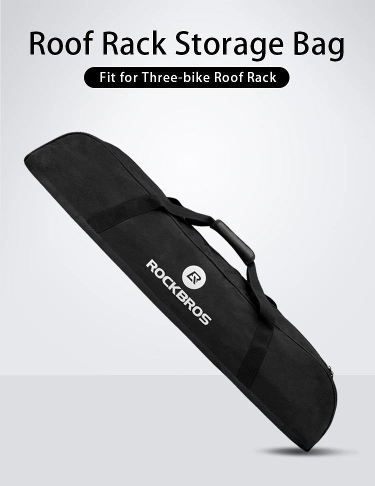 Top ROCKBROS Storage Bag for Bicycle Rack Suction Roof-Top 45L Large-capacity Cycling Waterproof Bag PVC Portable Black Bike Package 1