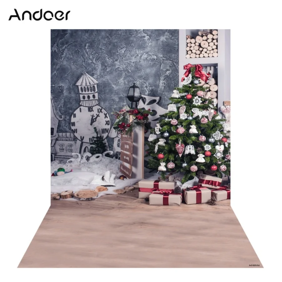 Andoer 1,5*2 м фон для фотосъемки цифровая печать Рождество Солнечный свет узор фоны для фотостудии - Цвет: Арбузно-красный