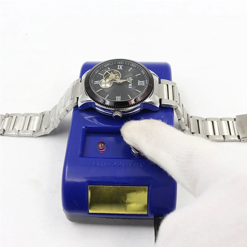 1 шт. США ЕС Plug часы размагничиватель ремонт Professional Прочный Электрический размагничивания инструмент или Часовщик LL @ 17