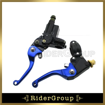 

Blue Front Hydraulic Brake Master Cylinder Clutch Lever For Chinease Made Dirt Pit Bikes From 50cc-250cc