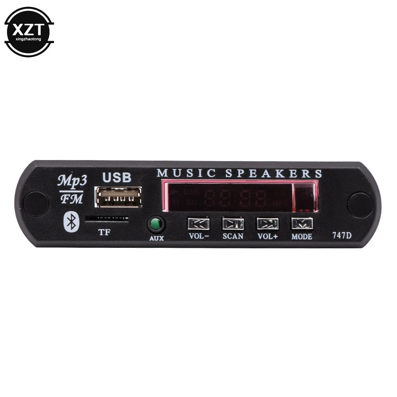 

1pc Micro USB Power Supply FM Radio MP3 DC 12V Decoder Board Audio Module with bluetooth for Car Remote Music Speaker Decoder