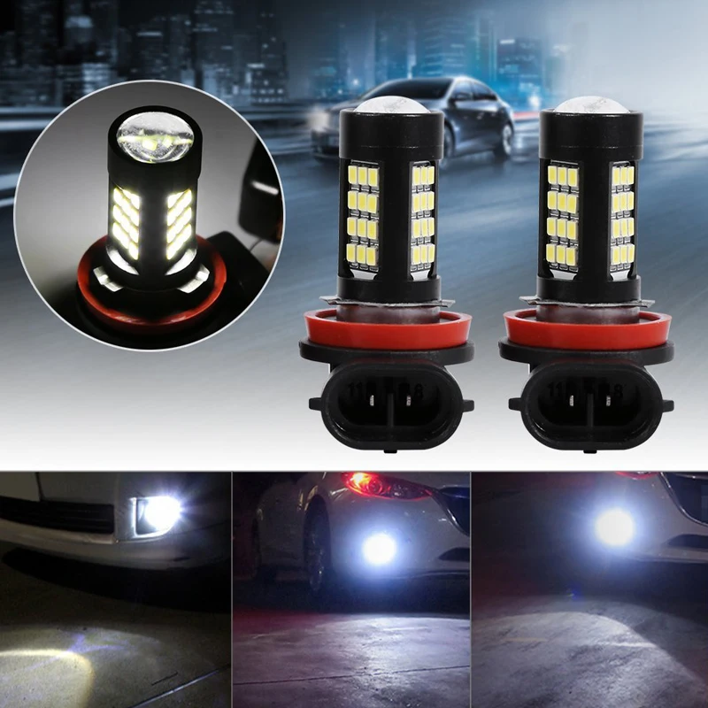 1 пара автомобисветодиодный светодиодные лампы 4 Вт H8 H11 6500K 42SMD|Фара для авто в