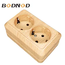 Попсокет двойной штепсельная розетка настенная розетка 250V 16A Мощность настенное крепление Зарядное устройство адаптер дерево цвет legrand Шнайдер