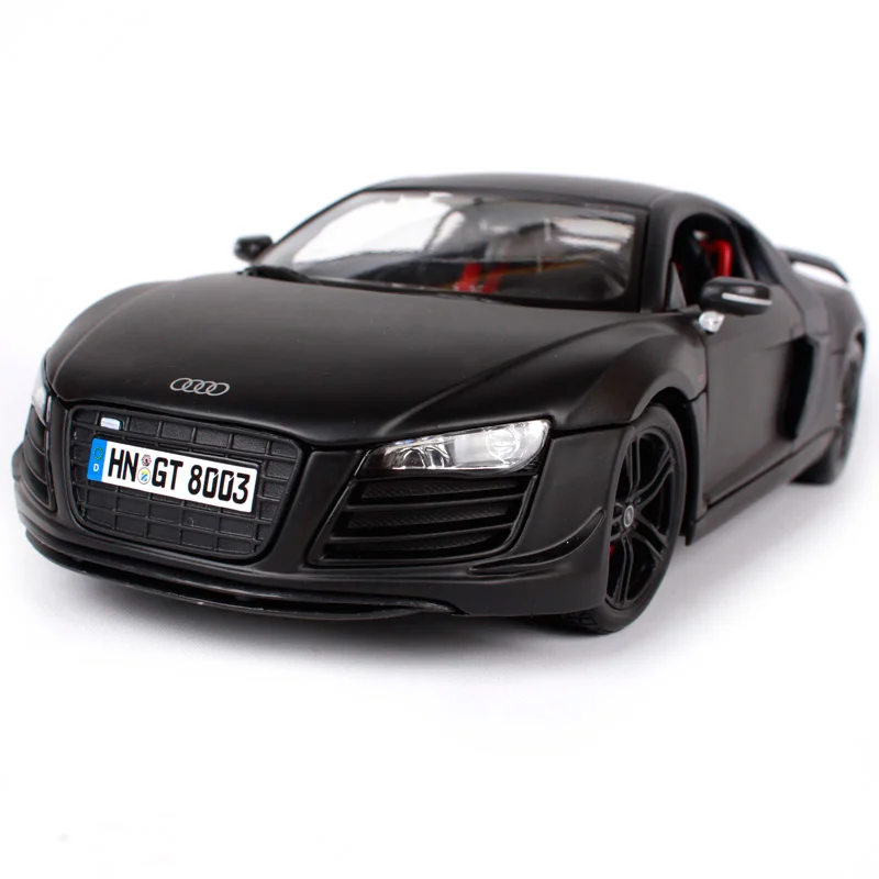 Maisto 1:18 audi r8 крутой черный автомобиль литой под давлением лимузин автомобильный