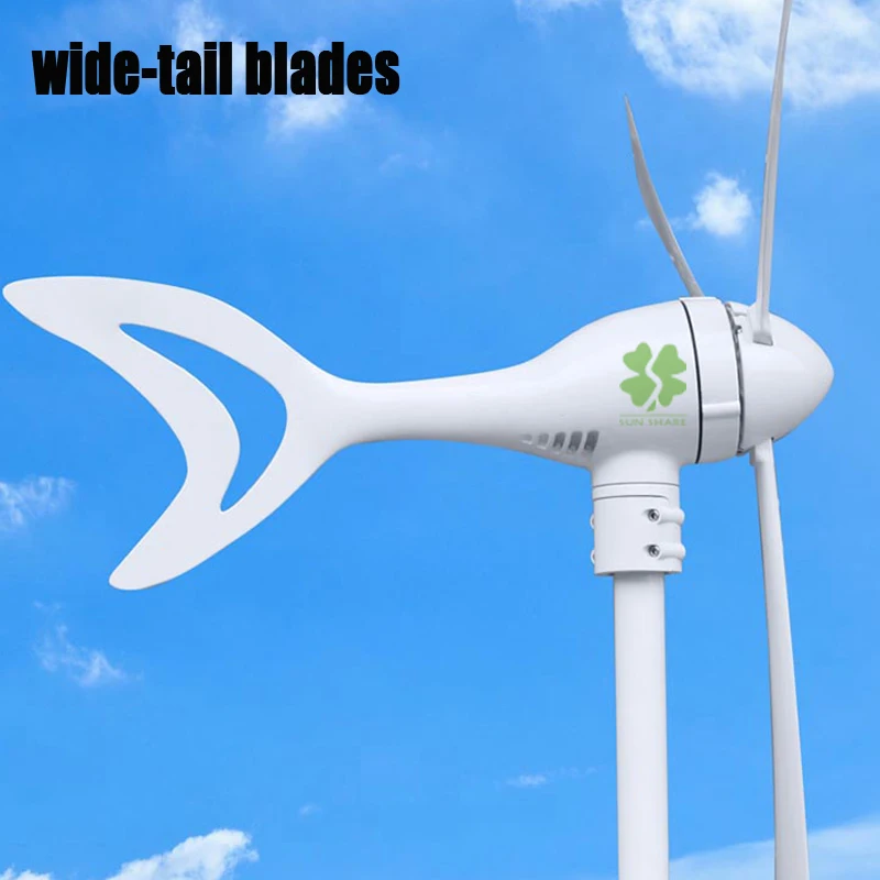 wide tail blades wind turbine