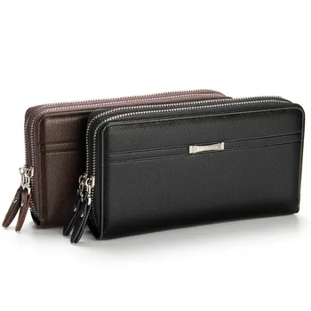 

men purse men's wallets card clutch bag zipper coin purse multicard mobile phone long wallet high quality mens wallet pu leather
