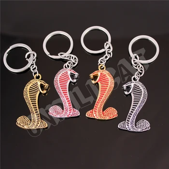 

3D Cobra Style Key Chains Ring Keychain Gift for Ford Mustang Shelby GT350 GT500