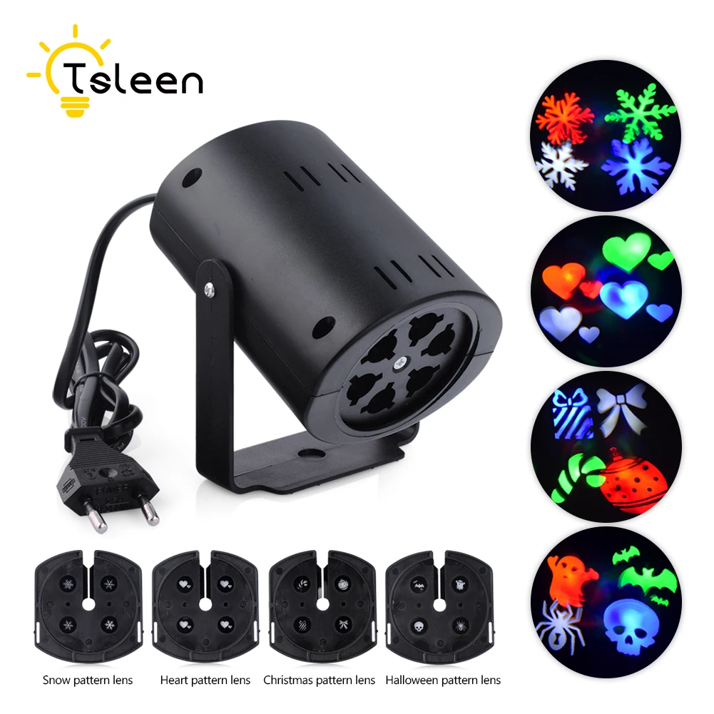 

RGB RGBW Holiday Decoration Stage Light Christmas Party Laser Snowflake Projector Outdoor LED Disco Light Equipment For Home
