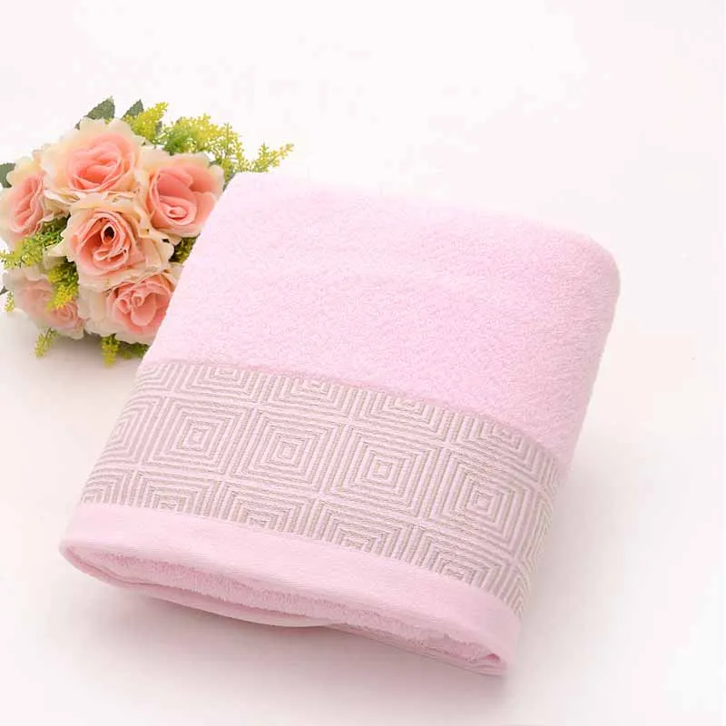 LEBESI 140*70 см хлопковое пляжное полотенце для купания быстросохнущее дорожное полотенце быстросохнущее банное полотенце для кемпинга сохраняющее тепло - Цвет: Розовый
