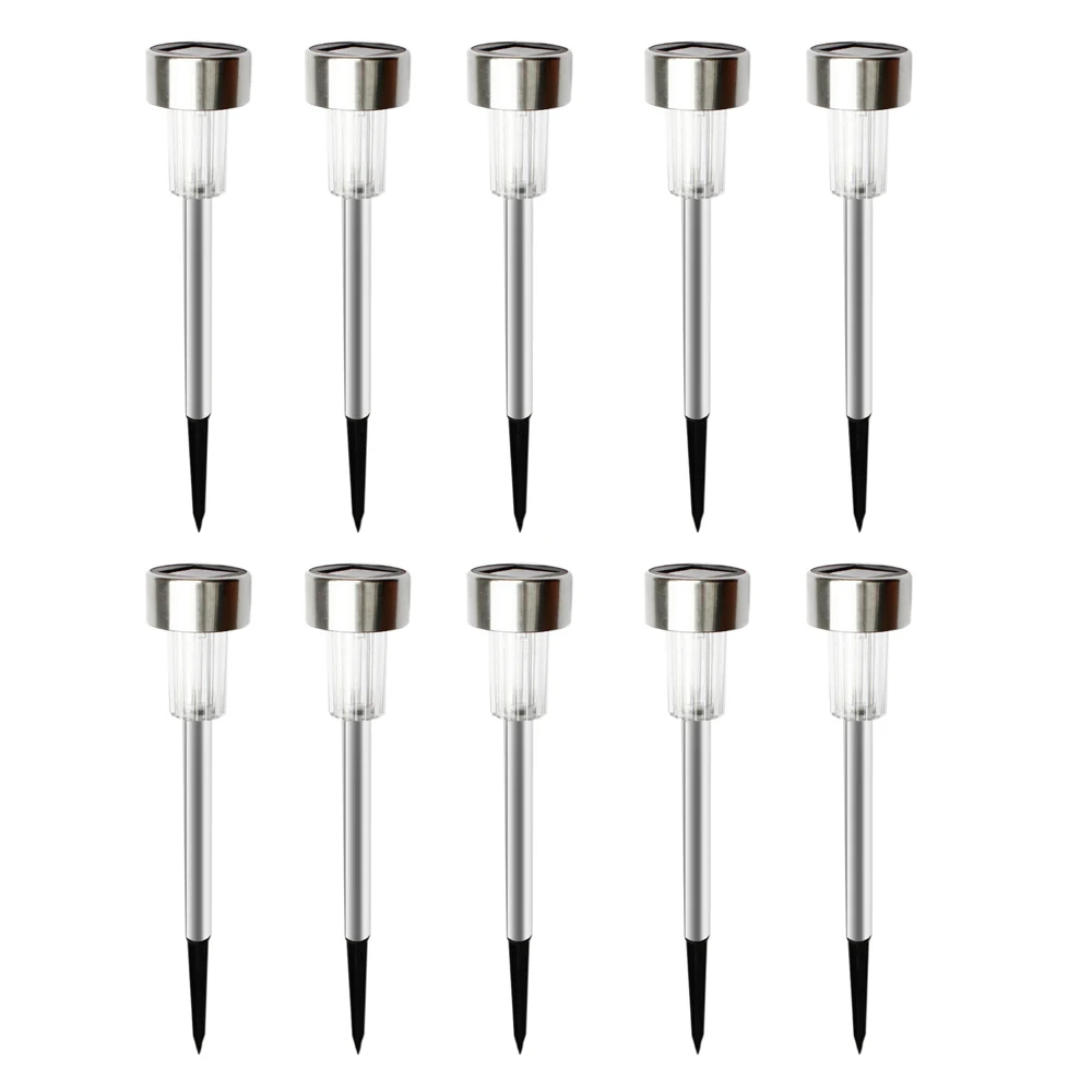 

Modern Simple 10PCS Light Control LED Solar Lights For Garden Courtyard Park Outdoor On or Off Switch Lighting Lawn Lights