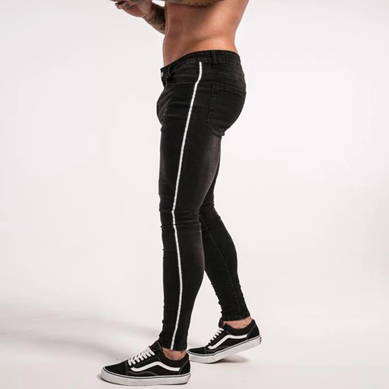

New Fashion Men Jeans Male Denim Pants Skinny Men's Stretch Trouser Slim Fit Jeans for Men Plus Size Black