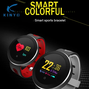 

Smart colorful sports bracelet heart rate monitoring smart band sleep tracker message reminder wristband man woman smart watch