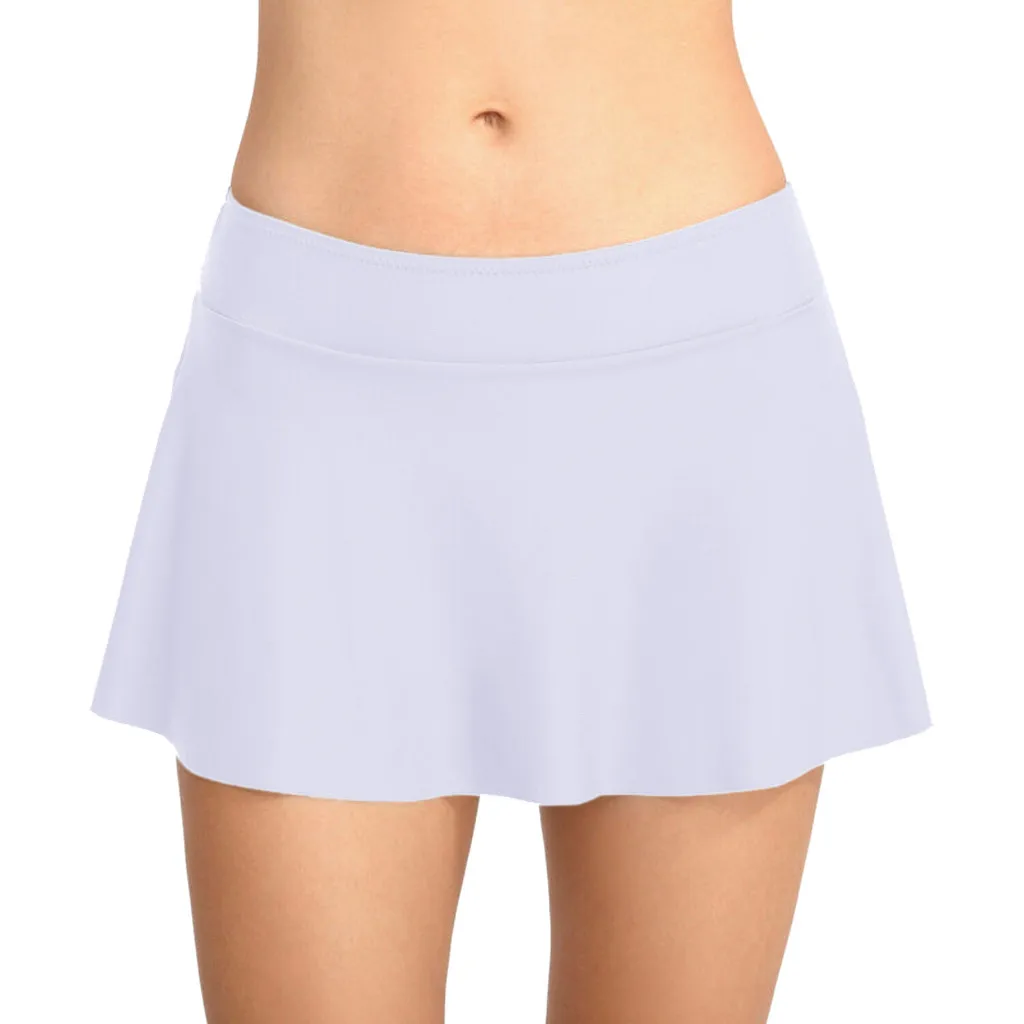 Женская юбка для плавания с высокой талией, бикини, нижняя одежда для плавания, женские летние пляжные шорты нижняя часть, летняя одежда для плавания, средняя талия, пляжная одежда# BD