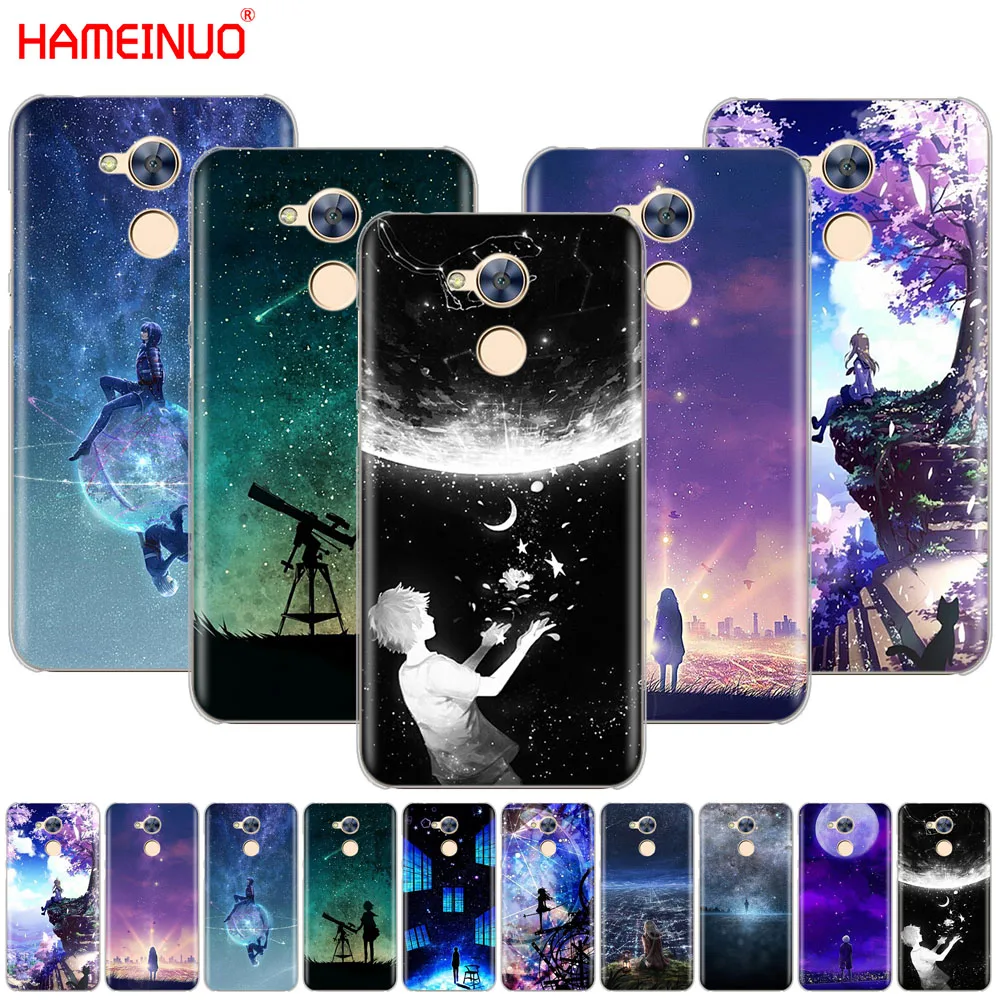 Аниме Чехол HAMEINUO со звездным днем для Huawei Honor V10 4A 5A 6A 6C 6X 7X 8 9 NOVA PLUS LITE|Бамперы| |