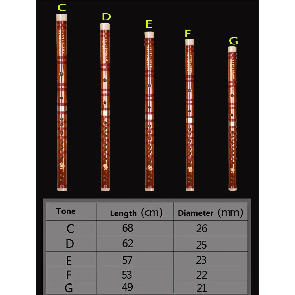 Высококачественная бамбуковая флейта профессиональные флейты для духового ветра Музыкальные инструменты C D E F G ключ китайская Дизи поперечный Flauta