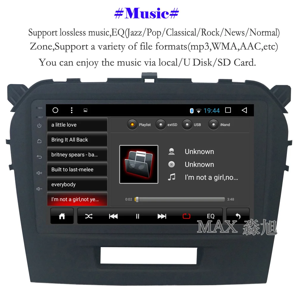Discount MAX Android 8.1.0 Car dvd For Suzuki Grand Vitara 2015 2016 2017 Radio RDS Bluetooth 4G WiFi SWC GPS Navigation System Free Map 6