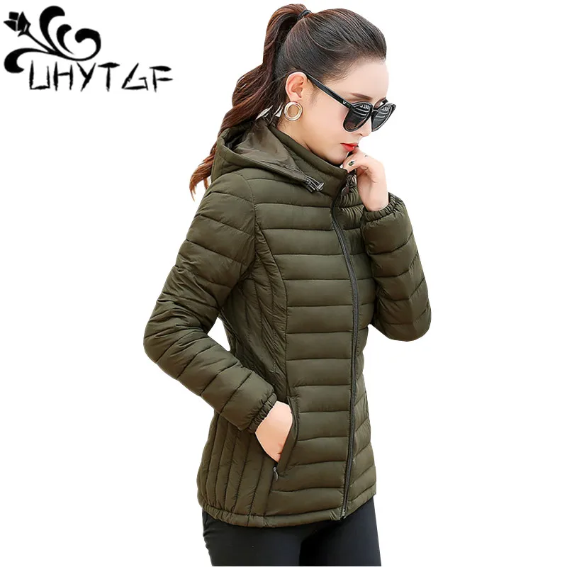 Uhytgf Blouson Automne Hiver Pour Femme Manteau Coreen Court Basique Chaud A Capuche Doudoune Mince En Coton Xl5xl Plus Size 147 Aliexpress