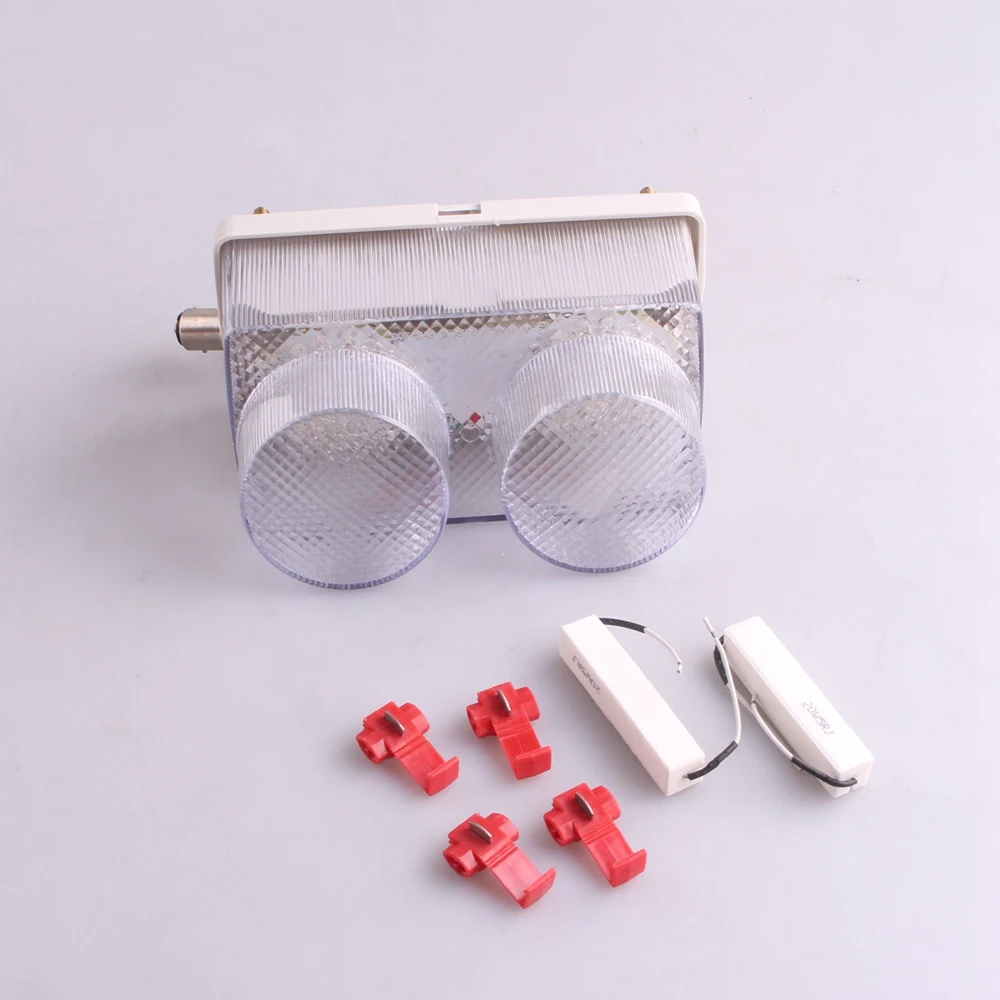For YAMAHA YZF R1 1998 1999 LED Rear Tail Brake Light Turn Signal Lamp Integrated Clear