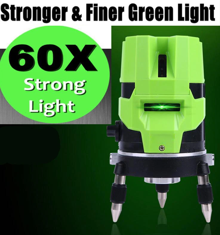 360° Rotary Laser Level 2//3//5 Cross Lines Self-Leveling Measure Tool /& Case