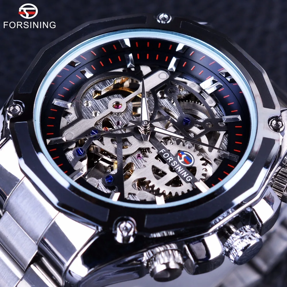 Prix pour Forsining Mécanique Steampunk Mode De Conception D'affaires Robe Hommes Montre Top Marque De Luxe En Acier Inoxydable Automatique Squelette Montre Prix pour Forsining Mécanique Steampunk Mode De Conception D'affaires Robe Hommes Montre Top Marque De Luxe En Acier Inoxydable Automatique Squelette Montre