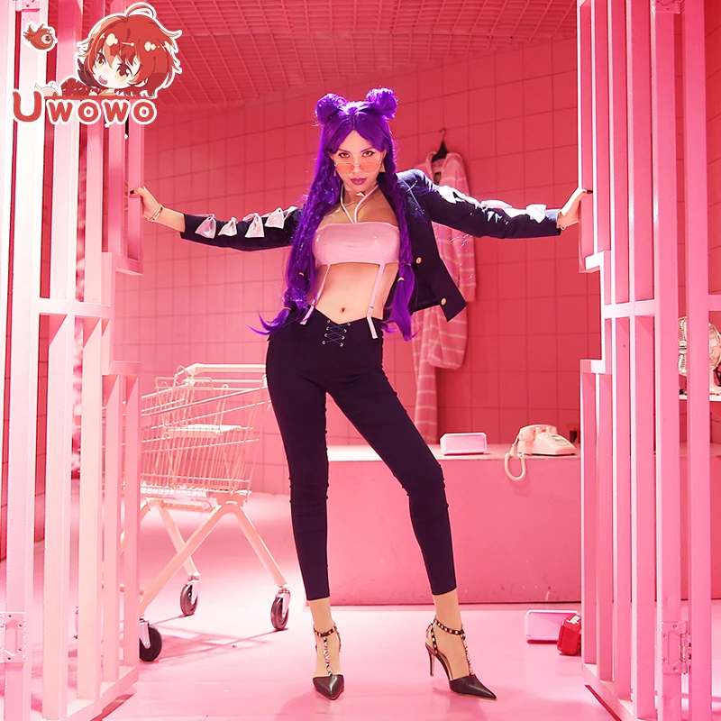 UWOWO LOL K/DA Косплей Костюм KDA Kaisa косплей костюм игры Наряд полный комплект персонаж
