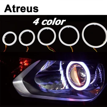 

Atreus 2PC Car Angel Eyes Halo Ring With Lampshades LED for Nissan qashqai Citroen c4 c5 c3 Chevrolet cruze aveo Peugeot 207 307